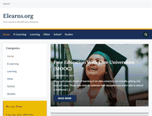 Tablet Screenshot of elearns.org